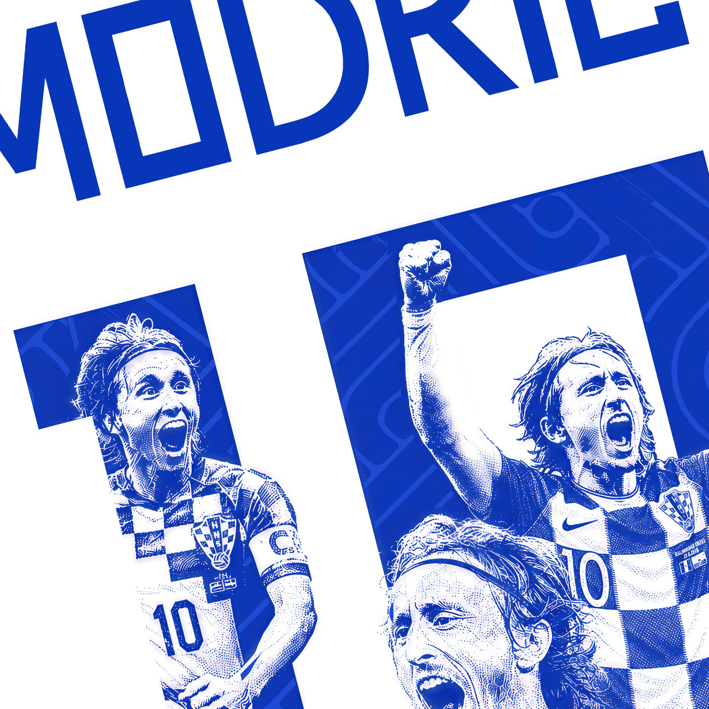 Luka Modrić No. 10 Croatia Special Edition Name & Number Set